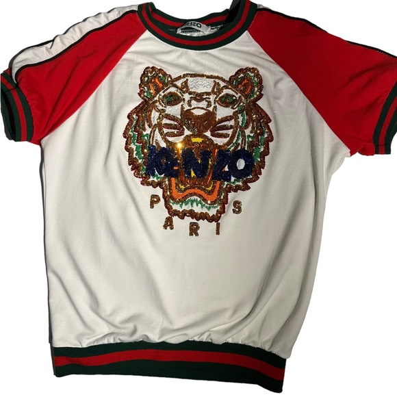 KENZO bling tiger top in size Medium. Absolutely gorgeous. - Picture 10 of 13